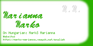 marianna marko business card